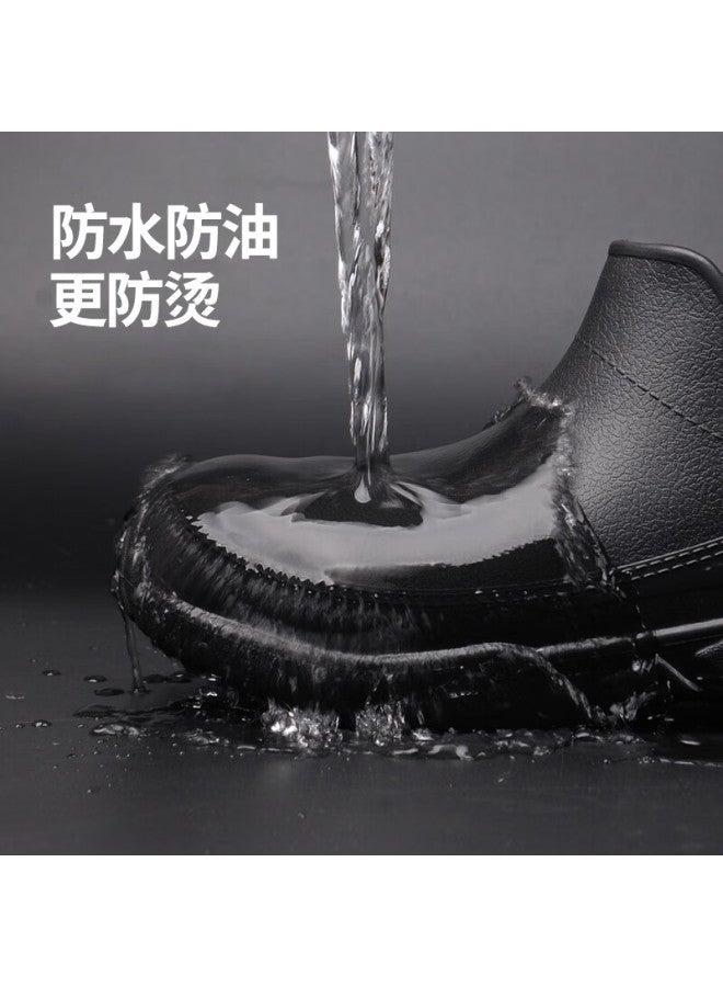Chudun Chef Shoes Non-slip Waterproof Oil-resistant Eva High-top Autumn Kitchen Work Shoes For Men Size 37