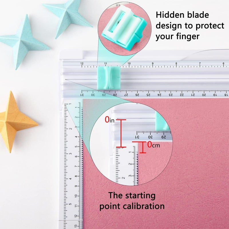 Ecraft Paper trimmer Scoring Board: 12 x12 inch craft paper cutter - folding & Scorer for cover of book & Gift box and Photo etc - Image 4