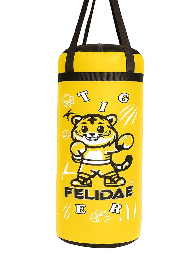 FELIDAE Kids Set for Age (7-13 Years) Pack of 4 Boxing Kit | Punching Bag for Karate | Bounce-Back Martial Arts Bag for Boys & Girls to Build Skills Boxing Kids Set (Yellow Black) - Image 3