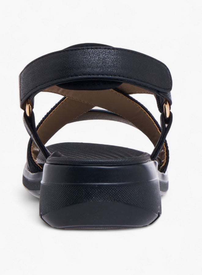 فلورا بيلا من شو إكسبرس صنادل بحزام متقاطع مع إغلاق بخطاف وحلقة - Image 4