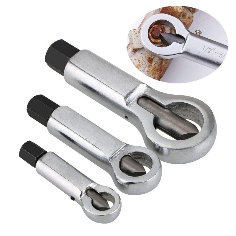 EEEKit Metal Nut Splitter Cracker, Metal Nut Splitter Breaker Manual Pressure Nut Cracker Remover Extractor Tool, 9-12mm/12-16mm/16-22mm Nut Remover Extractor Tools - Image 1