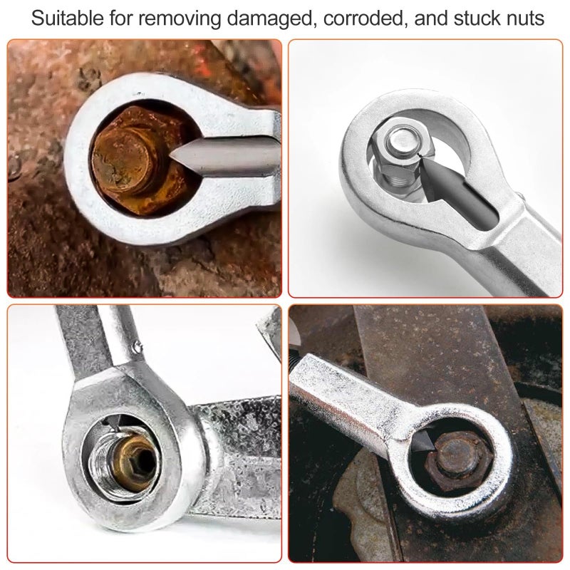 EEEKit Metal Nut Splitter Cracker, Metal Nut Splitter Breaker Manual Pressure Nut Cracker Remover Extractor Tool, 9-12mm/12-16mm/16-22mm Nut Remover Extractor Tools - Image 5