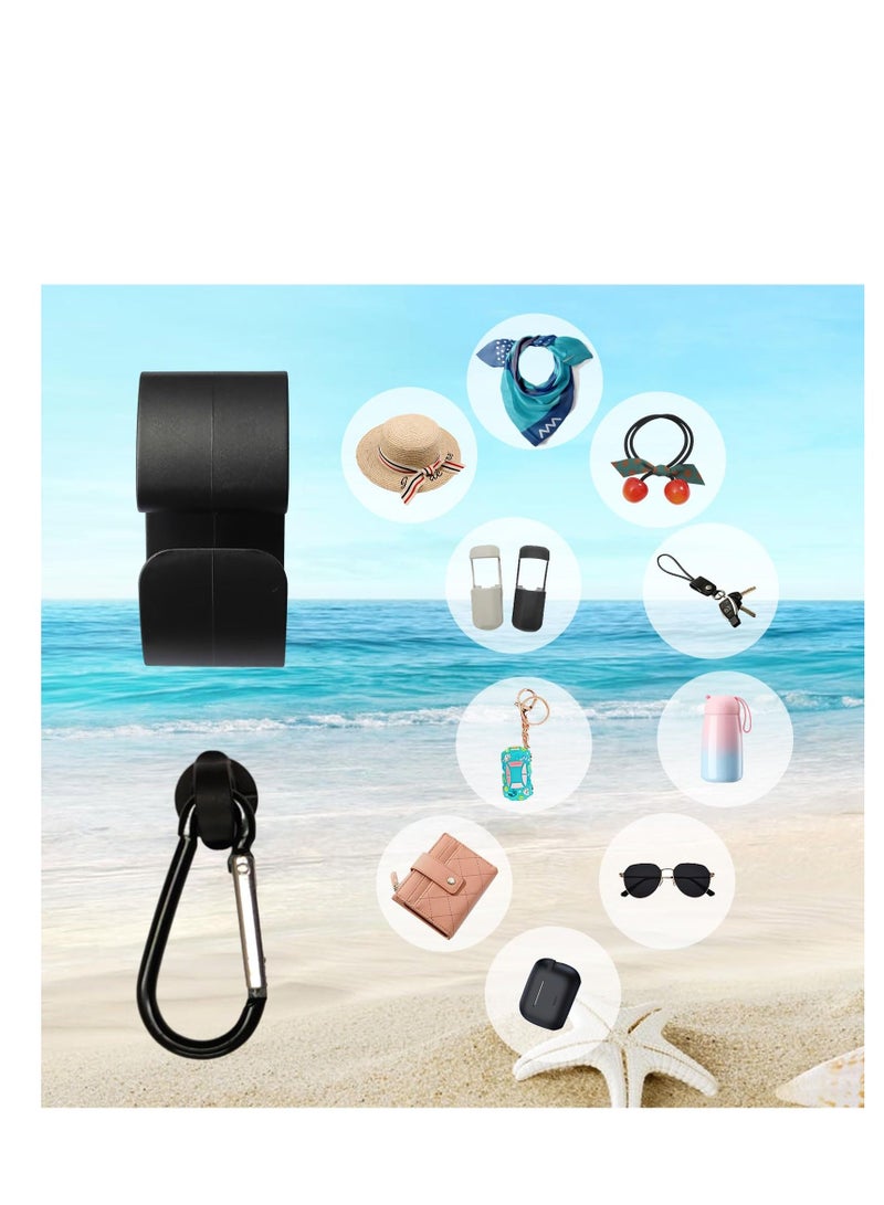 Excefore Clear Bogg Beach Tote Bag Accessories, 0.55'' Dia Holes Bogg Bag Insert with 1 Clear Zipper Pouch & 2 Hooks, Clear Insert Bags Small & Large Beach Tote Bags  - Image 4