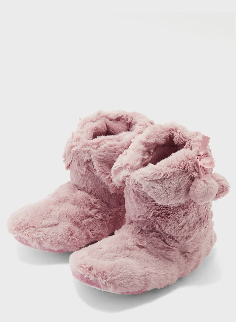 Ginger Ladies Super Plush Textured Bootie