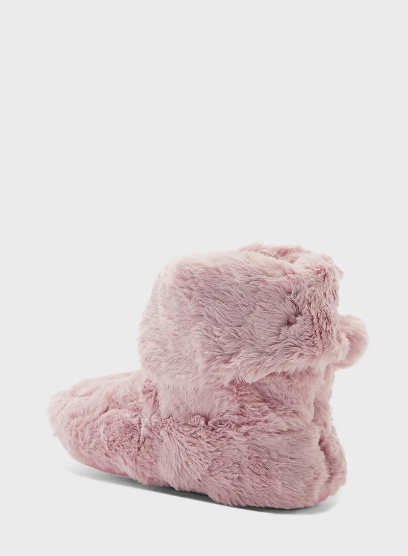 Ginger Ladies Super Plush Textured Bootie