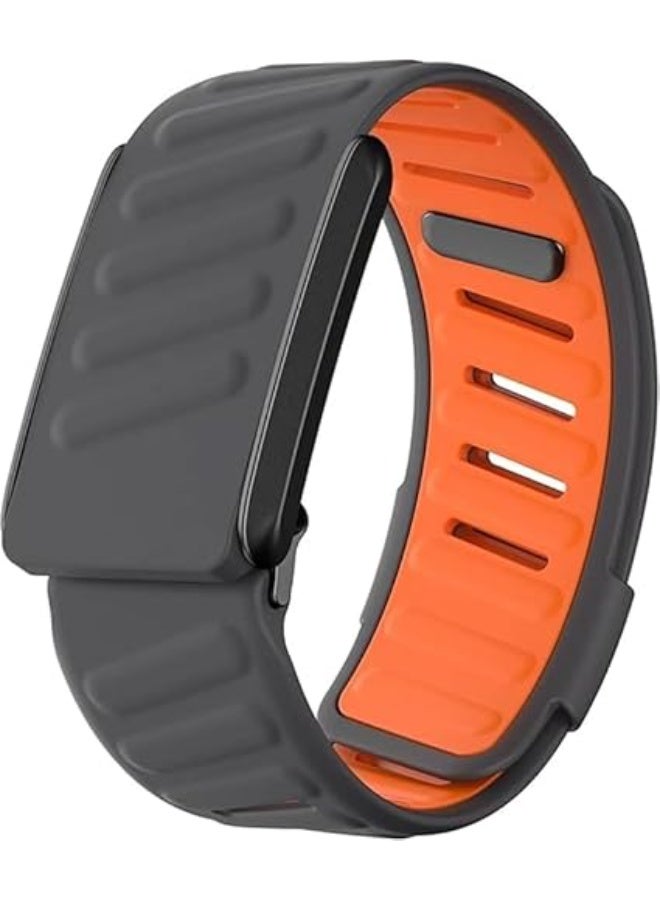 SPECTON Comfort Durable Silicone Wristband Compatible with WHOOP 4.0 Band, Soft Silicone Sports Loop Strap for Men & Women, with U Shapped Connector - Image 1