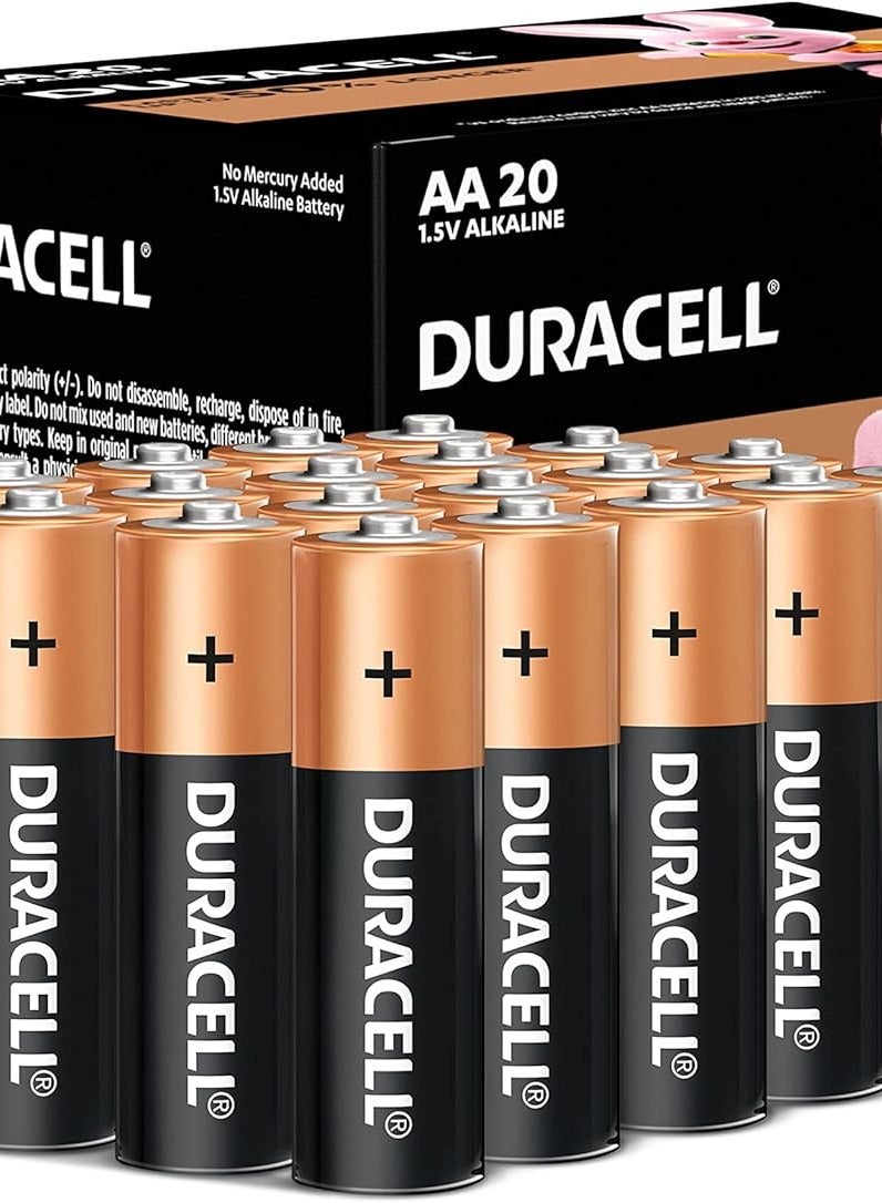 Duracell Alkaline Battery AA Original 20 Pcs Box Pack