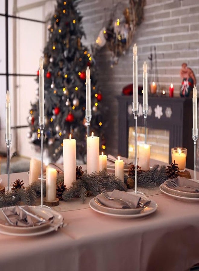 Vincidern 18PCs Candlestick Holder Clear Taper Candle Holders Set, Candle Holders for Candlesticks, Acrylic Candle Standfor Christmas Events Party Wedding Reception Table Centerpiece Decorations - Image 5