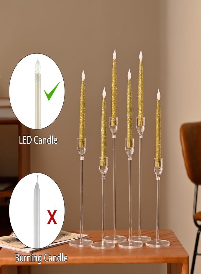 Vincidern 18PCs Candlestick Holder Clear Taper Candle Holders Set, Candle Holders for Candlesticks, Acrylic Candle Standfor Christmas Events Party Wedding Reception Table Centerpiece Decorations - Image 3