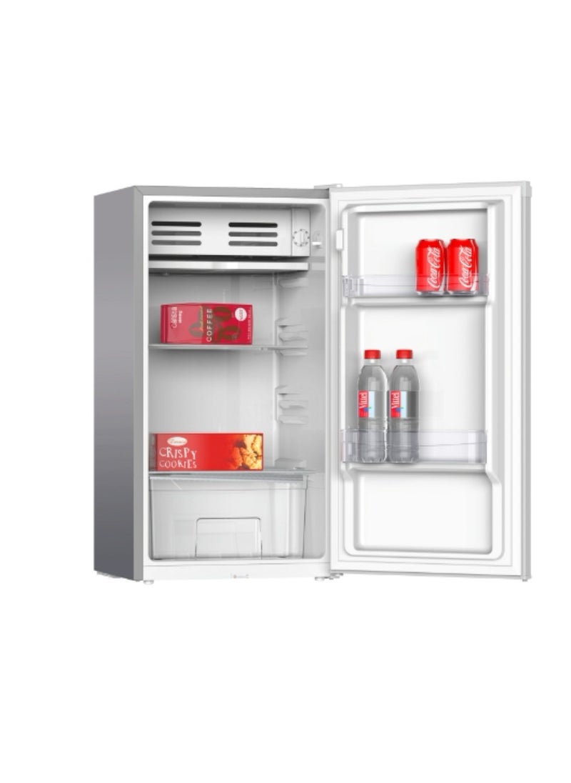 General Tech 90 Lt 3.2 CuFt Mini Refrigerator , Noiseless High Quality Compressor, Freezer Storage , 45x45x97cm, Silver  - Image 3