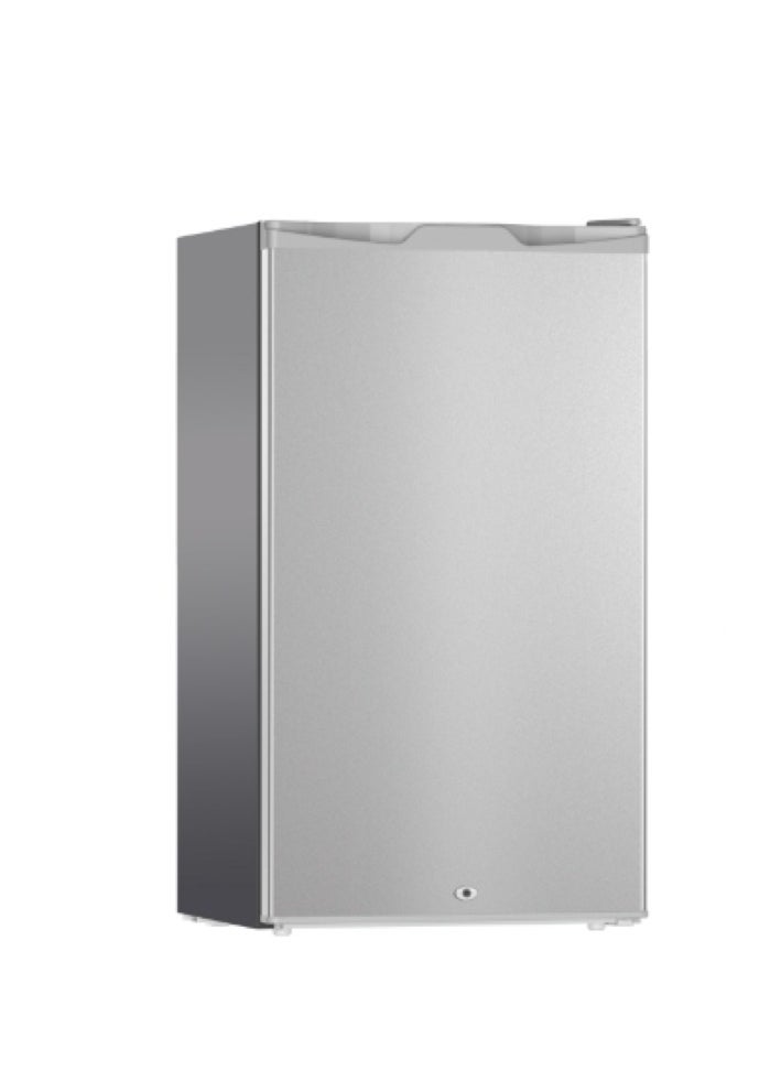 General Tech 90 Lt 3.2 CuFt Mini Refrigerator , Noiseless High Quality Compressor, Freezer Storage , 45x45x97cm, Silver  - Image 1