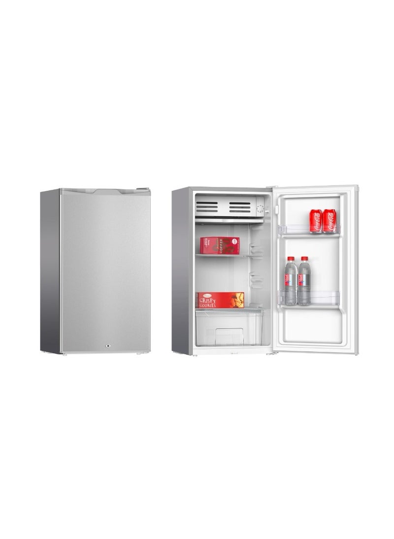 General Tech 90 Lt 3.2 CuFt Mini Refrigerator , Noiseless High Quality Compressor, Freezer Storage , 45x45x97cm, Silver  - Image 2