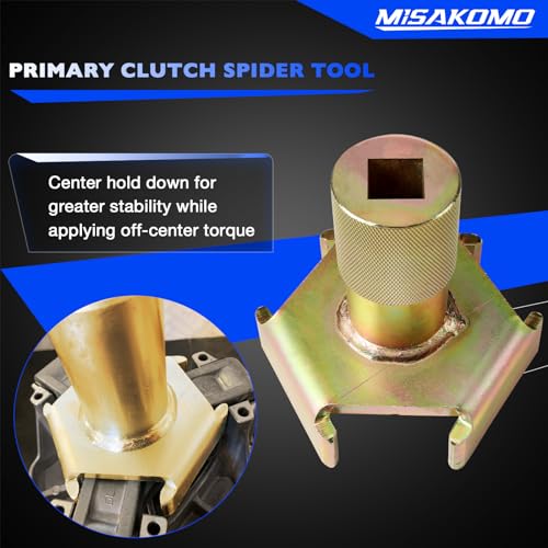 Misakomo P85 P90 Primary Clutch Spider Tool, Compatible with Polaris Ranger 500 Scrambler 400 Sportsman RZR 335 ACE 570 800 850 900 XP 1000 Magnum 325 330 425 Xplorer Trail Boss 250 ATP 300 Crew 700 - Image 2
