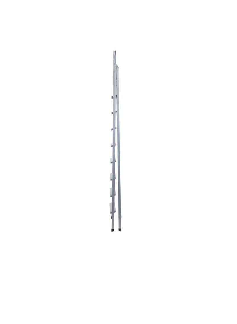 ROBUSTLINE - Robustline Heavy Duty Steel Ladder, Ultra Stable Folding Ladder. (9 Step, Silver) - Image 1