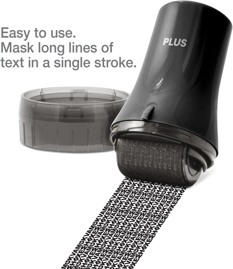Plus Guard Your ID Advanced Wide Roller Identity Theft Prevention Security Stamp, Black - Image 3