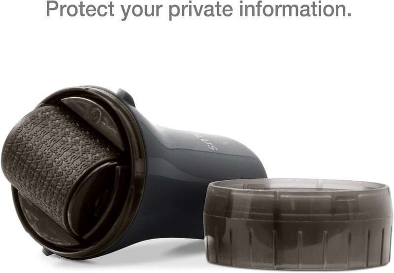 Plus Guard Your ID Advanced Wide Roller Identity Theft Prevention Security Stamp, Black - Image 2