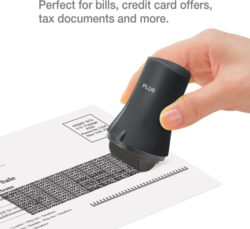 Plus Guard Your ID Advanced Wide Roller Identity Theft Prevention Security Stamp, Black - Image 4
