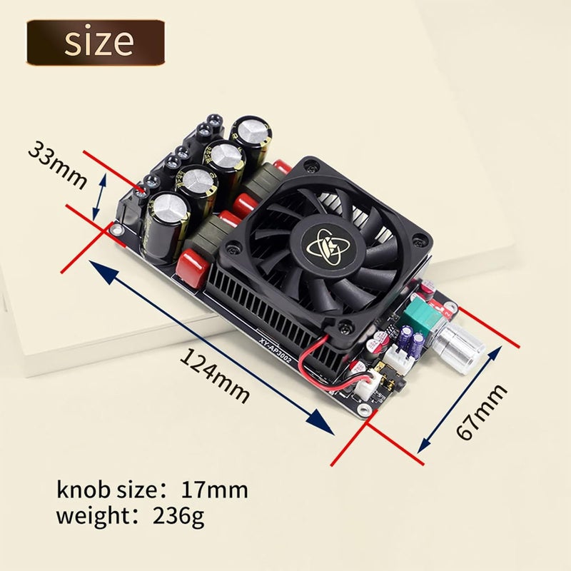 TPA3255 18-51V Power Amplifier Module Single Channel 600W Heat Dissipation Module for Home Theater Board - Image 5