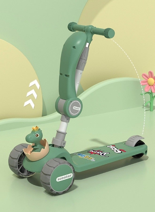 Beauenty Kids Three Wheel Scooter With Light Up LED Wheels For Toddlers Girls & Boys, 3 Adjustable Height , Lean To Steer, Extra-wide Deck, Light Up Wheels For Children From 3-14 Years Old - Image 4