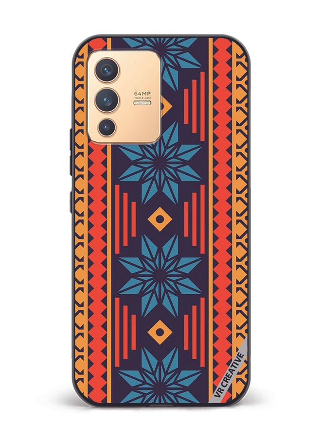 VR CREATIVE Protective Case Cover For Vivo V23 5G Colourful Mandala Design Multicolour - Image 1