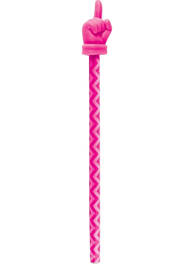Teacher Created Resources Hot Pink Chevron Hand Pointer 20677 - Image 1