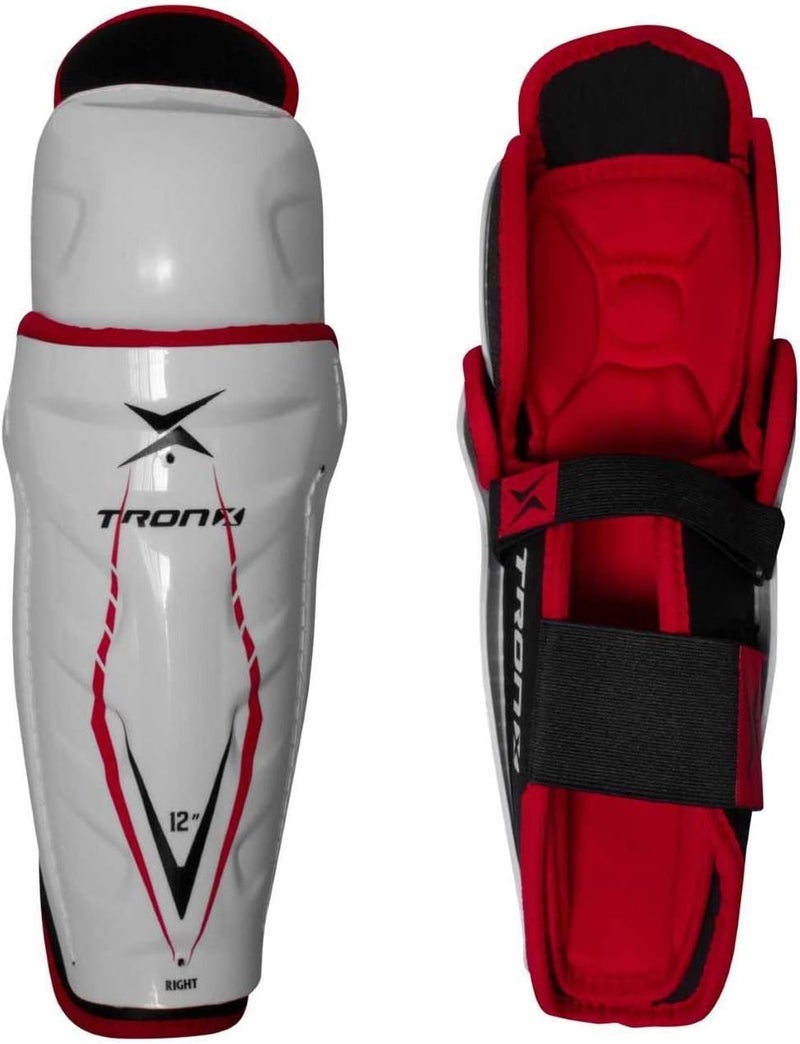 TronX Force Senior Adult Ice Hockey Shin Guards - Image 1