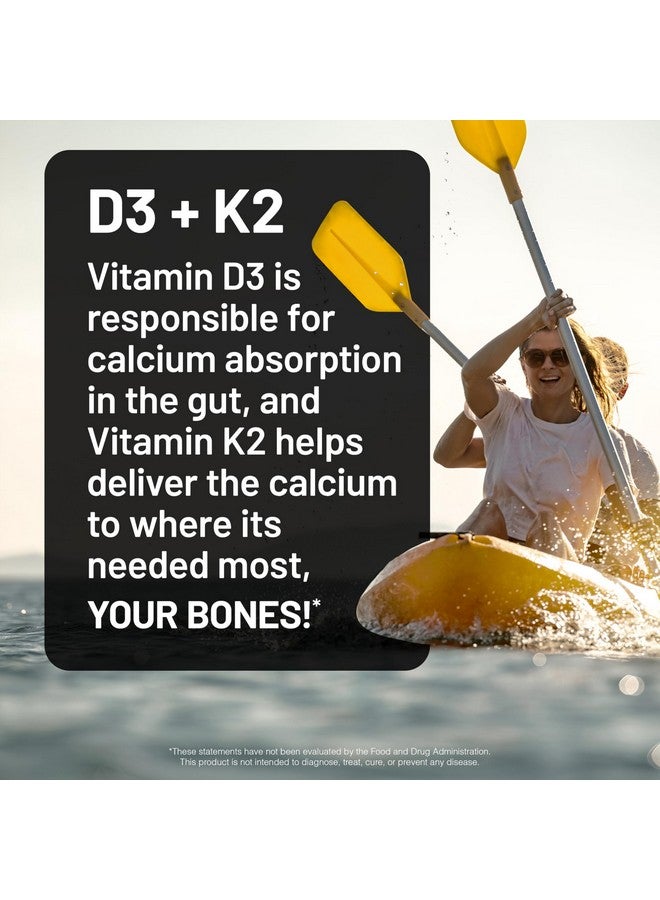 NatureWise Vitamin D3 4000IU + K2 (MK7) 100mcg with Organic Extra Virgin Coconut Oil - Supports Calcium Absorption, Bone & Immune Health - Non-GMO, Soy & Gluten-Free - 90 Softgels[3-Month Supply] - Image 2