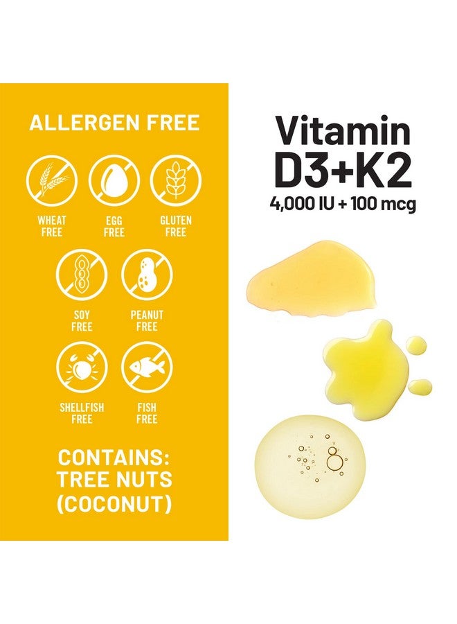 NatureWise Vitamin D3 4000IU + K2 (MK7) 100mcg with Organic Extra Virgin Coconut Oil - Supports Calcium Absorption, Bone & Immune Health - Non-GMO, Soy & Gluten-Free - 90 Softgels[3-Month Supply] - Image 5