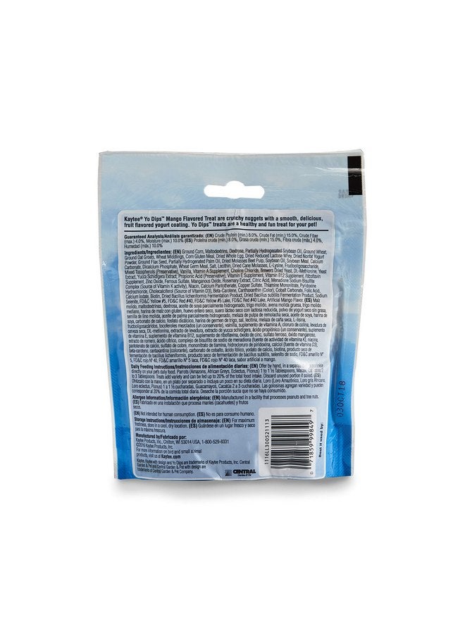كايتي وجبة خفيفة مغموسة في الزبادي بنكهة المانجو من Kaytee Yo Dips للببغاوات الأليفة، 3.5 أونصة - Image 2