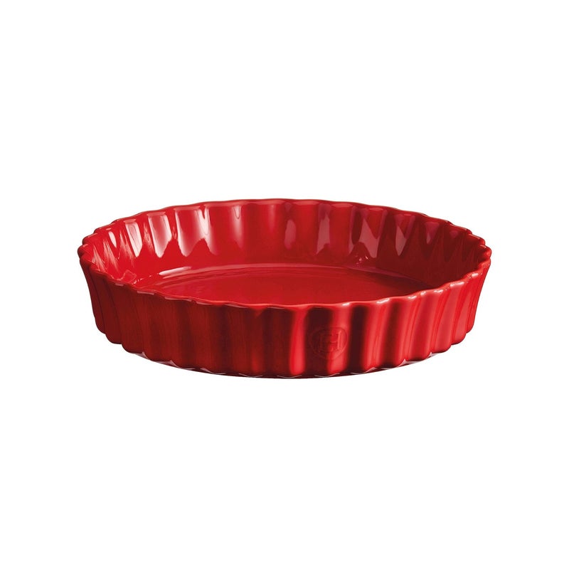 Emile Henry 11"/2.1 Quart Deep Tart Dish, Burgundy - Image 3