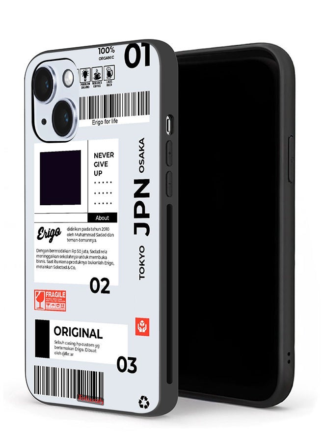 Tolwak Apple iPhone 14 Protective Case Japan Sticker  - Image 1