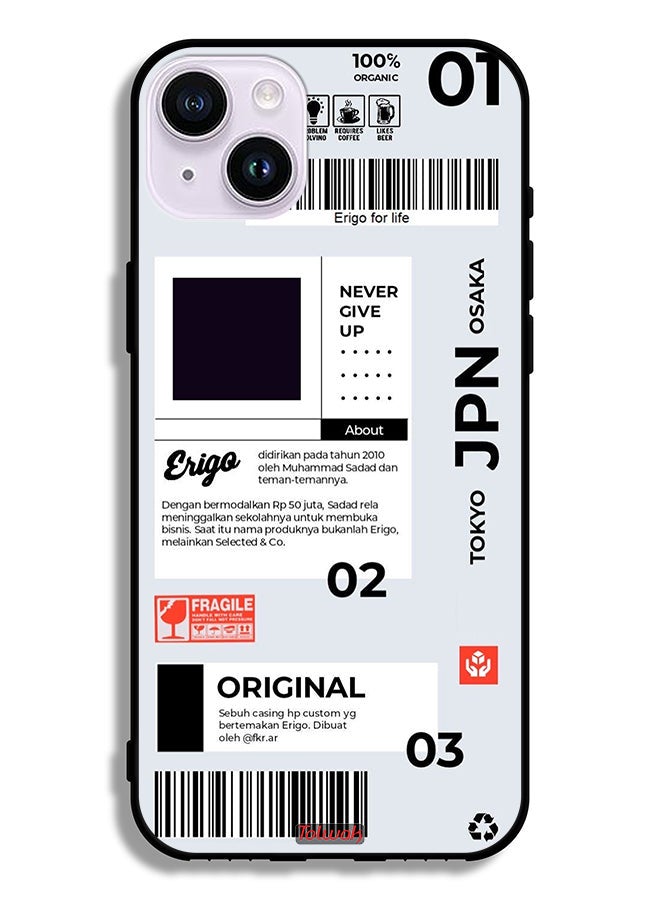 Tolwak Apple iPhone 14 Protective Case Japan Sticker  - Image 2