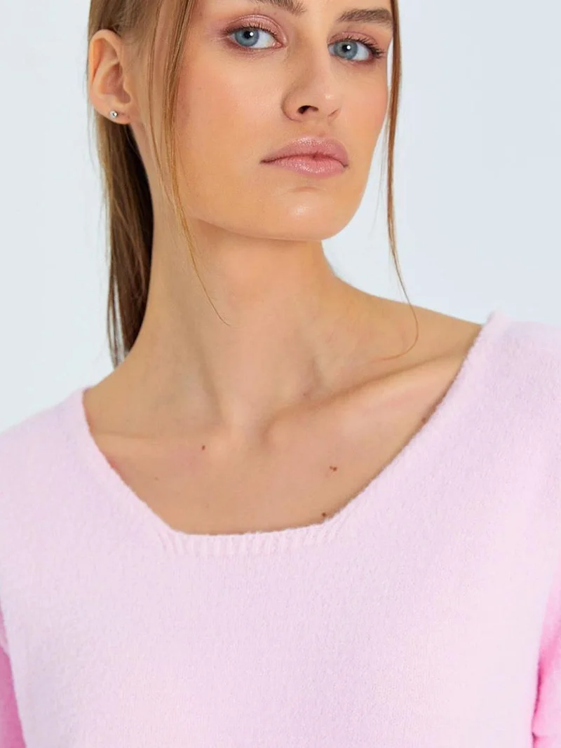 MixRay Mixray Relaxed Fit Knit Sweater with Crew Neck