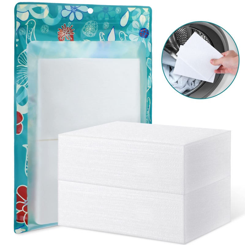 Leelosp 200 Count Dye Trapping Laundry Saving Sheets for Laundry in Wash Sheets Keep Clothes Original Colors