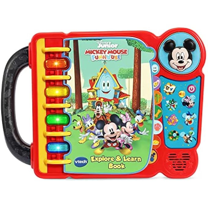 DISNEY MICKEY MOUSE FUNHOUSE EXPLORE AND LEARN BOOK - Image 1