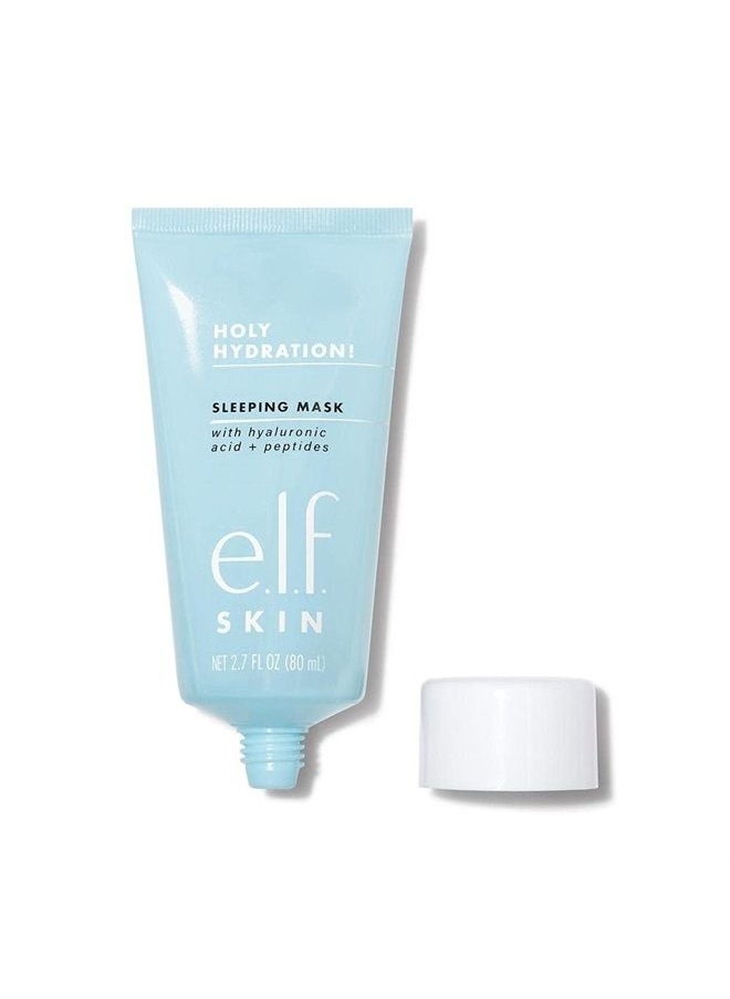 e.l.f. - Holy Hydration! Sleep Mask, Ultra-Hydrating Dual-Use Face Mask, Replenishes & Nourishes Dry Skin for a Plumped Up Complexion, 2.7 Fl Oz (80mL) - Image 1