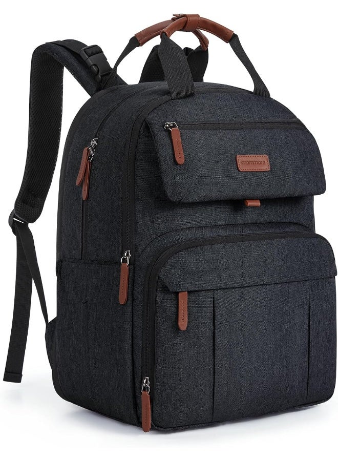 mommore Diaper Bag Backpack, Extra Large Diaper Bag for 2 Kids/Twins with Changing Pad for Travel Outdoors - Image 1