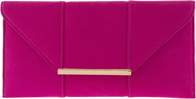 JNB Faux Microsuede Envelope Clutch - Image 1