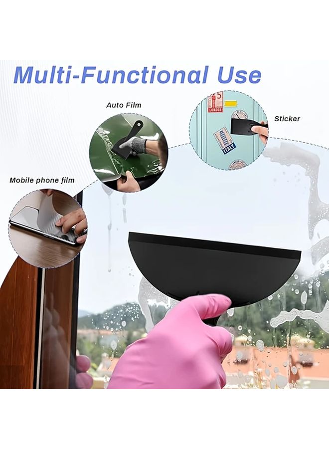 3pcs Gray Plastic Putty Knife Set Flexible Scraper Tool For Wall Repair - Image 3