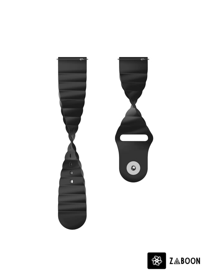 Zaboon Replacement Band For Samsung Galaxy Watch 4 40mm 20mm Corrugated Silicone - Image 4