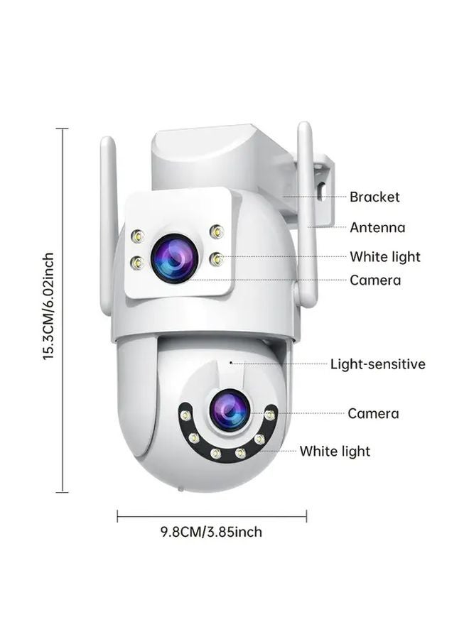 SCL 90 Color 5GHz Dual Lens Outdoor Camera AI Human Detection Pan Tilt Tracking Color Night Vision - Image 1