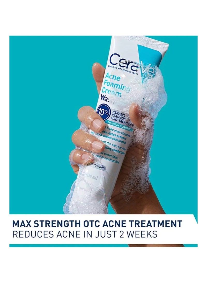 CeraVe Daily Acne Control Mask – Foaming Cream Wash for Face – 150ml