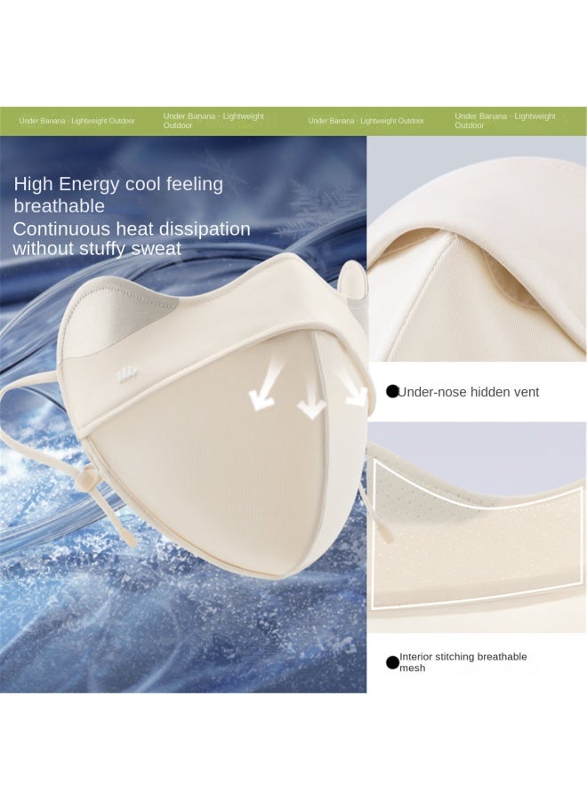 3D Eye-protecting Sun Mask】ice Island Air Cartilage Support Sun Mask, Non-smudging Makeup - Image 5
