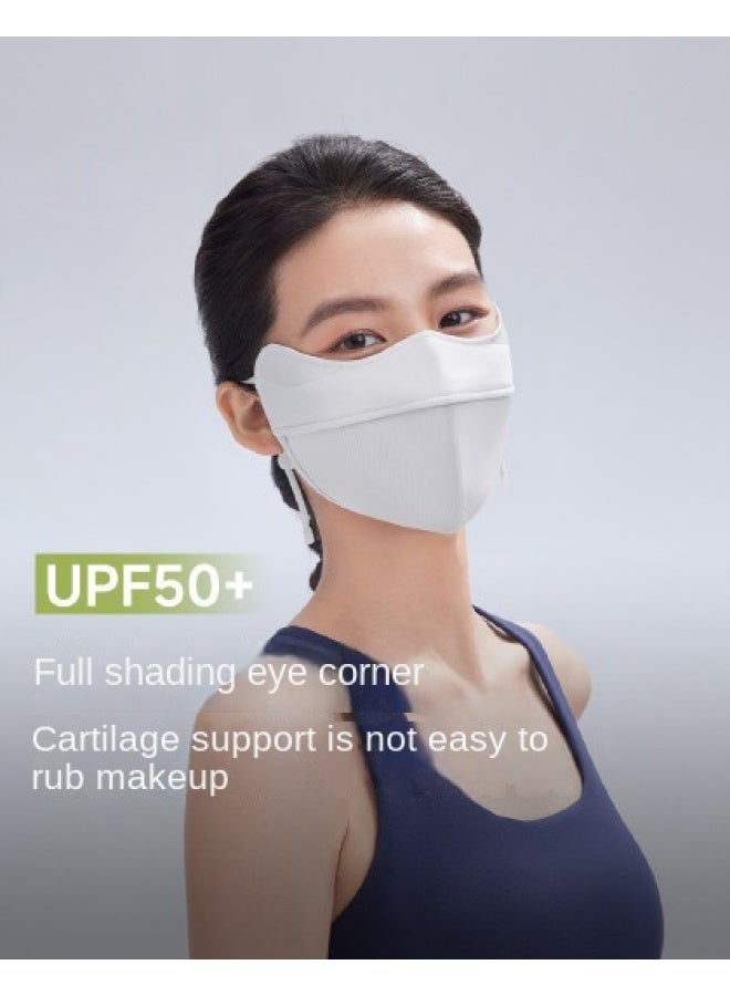 3D Eye-protecting Sun Mask】ice Island Air Cartilage Support Sun Mask, Non-smudging Makeup - Image 1