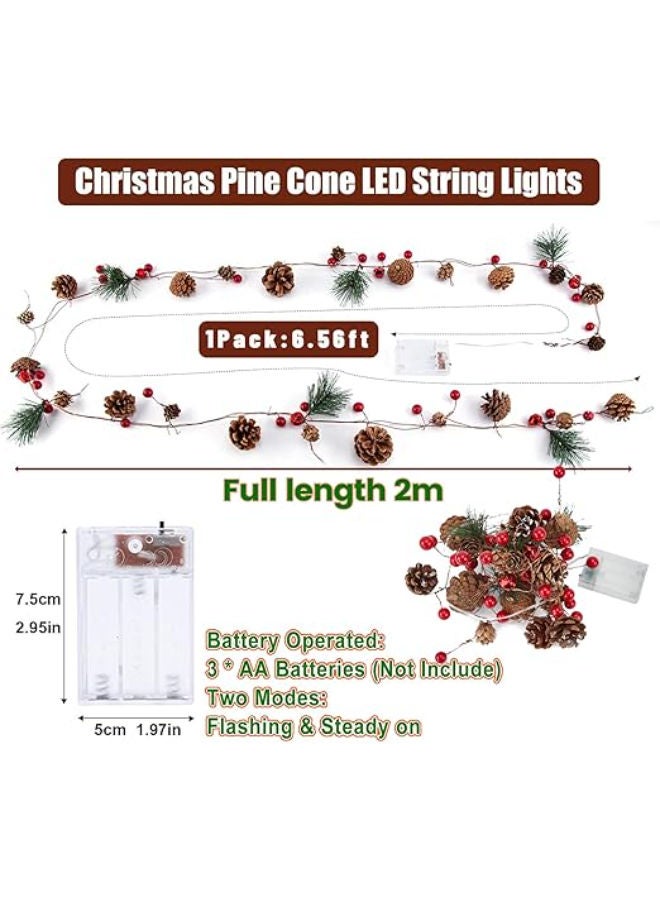 2 m 20 LED Pine Cone Lamp - Image 2
