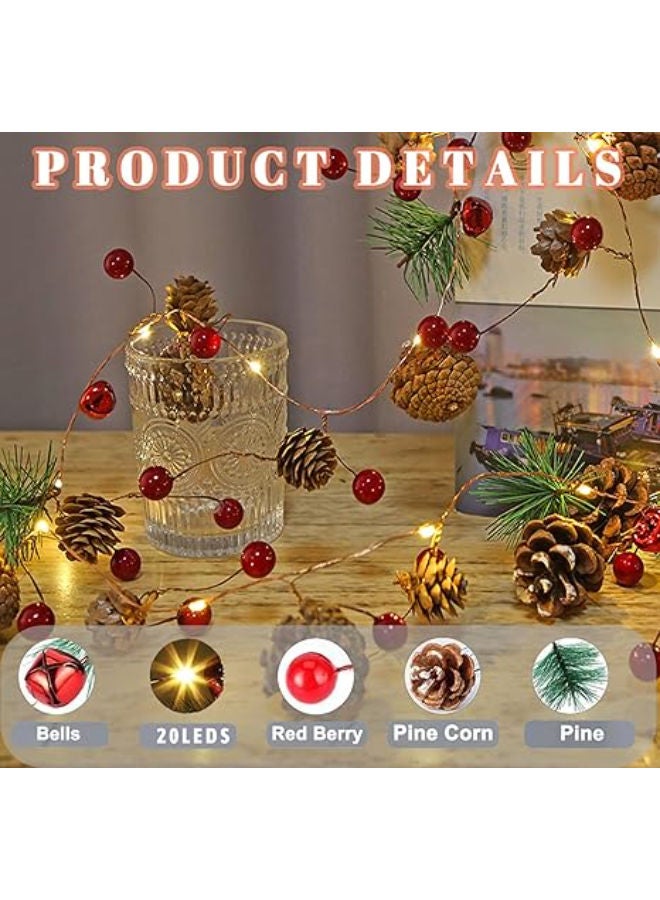 2 m 20 LED Pine Cone Lamp - Image 3