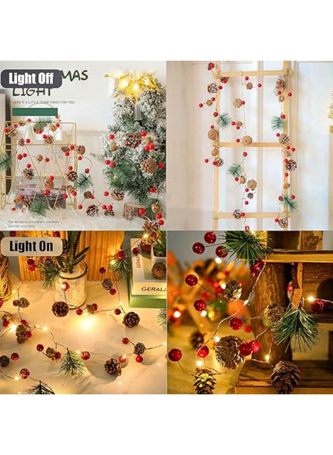 2 m 20 LED Pine Cone Lamp - Image 4