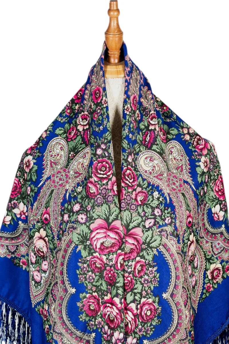 دىدانيالا Ania Women's Eastern European Cotton Tassel Shawl