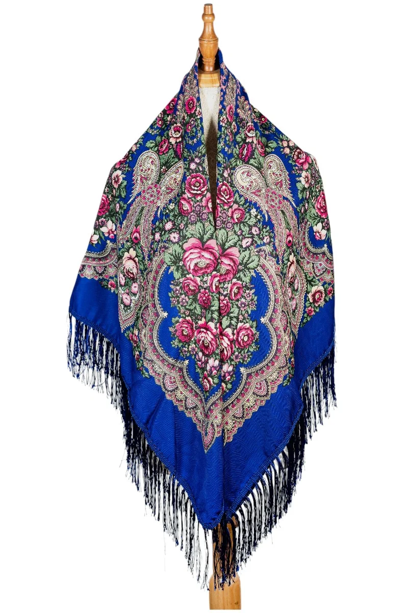 دىدانيالا Ania Women's Eastern European Cotton Tassel Shawl