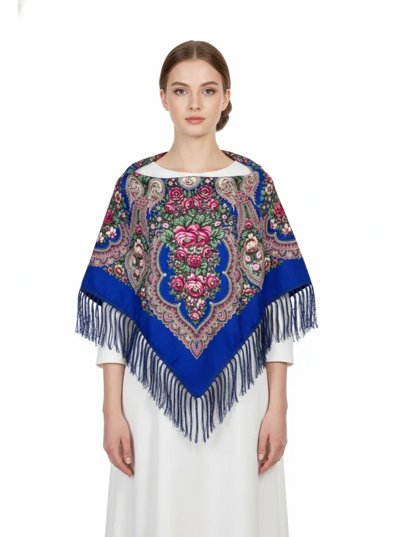 D'Daniela Ania Women's Eastern European Cotton Tassel Shawl
